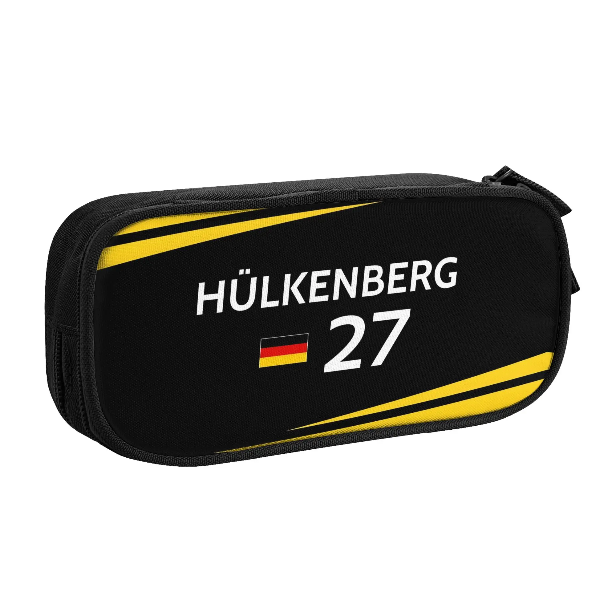 Pencil Cases for N-Nico H-Hulkenberg Boys Girls Big Capacity German Racing Driver 27 Pencil Box Stationery