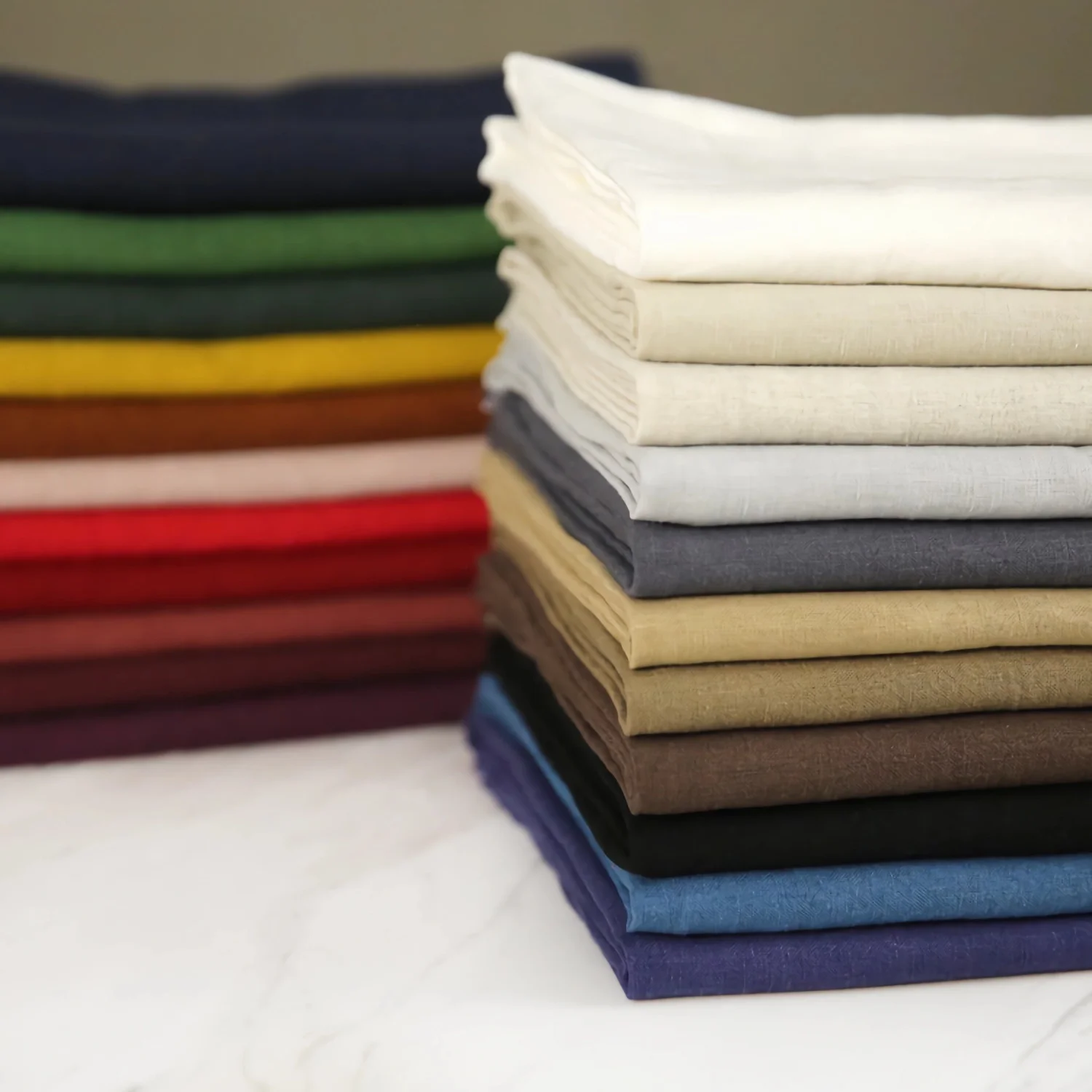 100% Nature Pure Linen Fabric, Plain Solid Color Linen Fabric for Sewing, Clothing, Tablecloths, Garments Craft Accessories