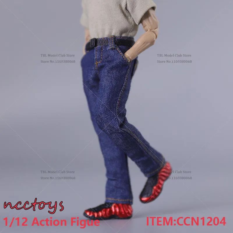 In Stock CCN1204 Multicolour 1/12 Scale Male Soldier Clothes Fashion Jeans for 6inch NW GW Nottman GT Action Figure Body Model T
