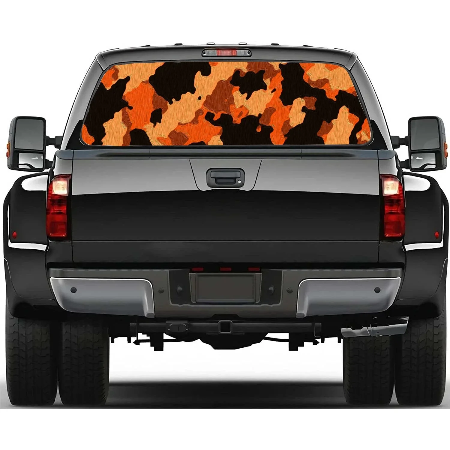 

Camouflage irregular pattern Car Window Decal Sticker Graphic Decorative Truck Sticker Perforated Vinyl Universal Wrap Sticker