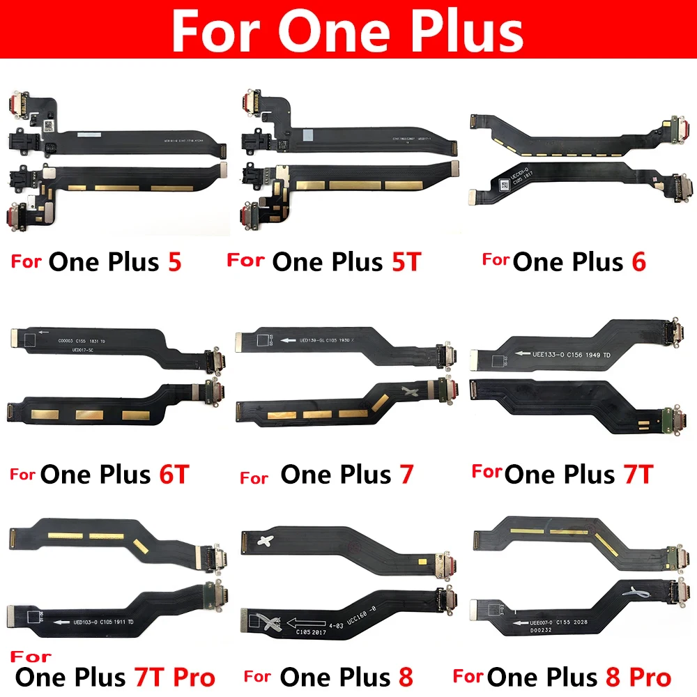 Type-C USB Charging Dock Port Jack Connector Charger Board Flex Cable For Oneplus 3 5 5T 6 7 7T 8 9 Pro 9R Nord N10 5G