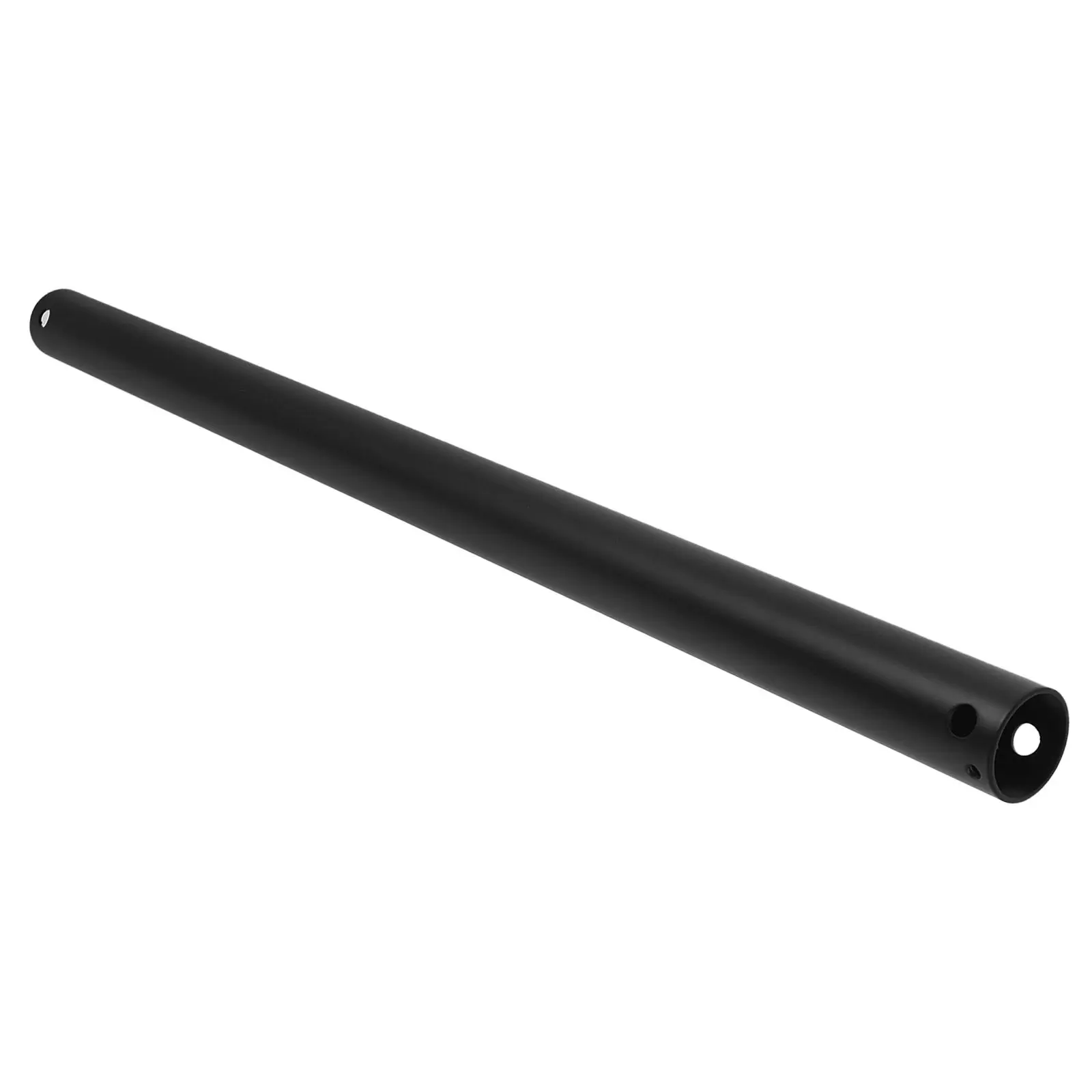 Ceiling Fan Downrod, 18 Inch No Threaded Extension Rod For Light Fixture, Matte Black Fan Light Hanging Rod Support, 1 Inch Dia