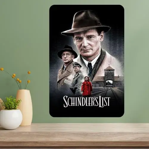 Schindler's List Metal Movie Poster Sign