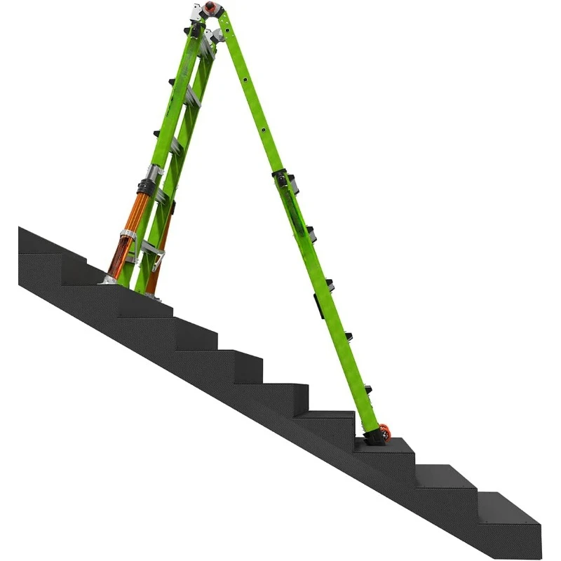 All Terrain Ladder, 22 ft., Multi-Position Ladder with Adjustable Legs, Fiberglass