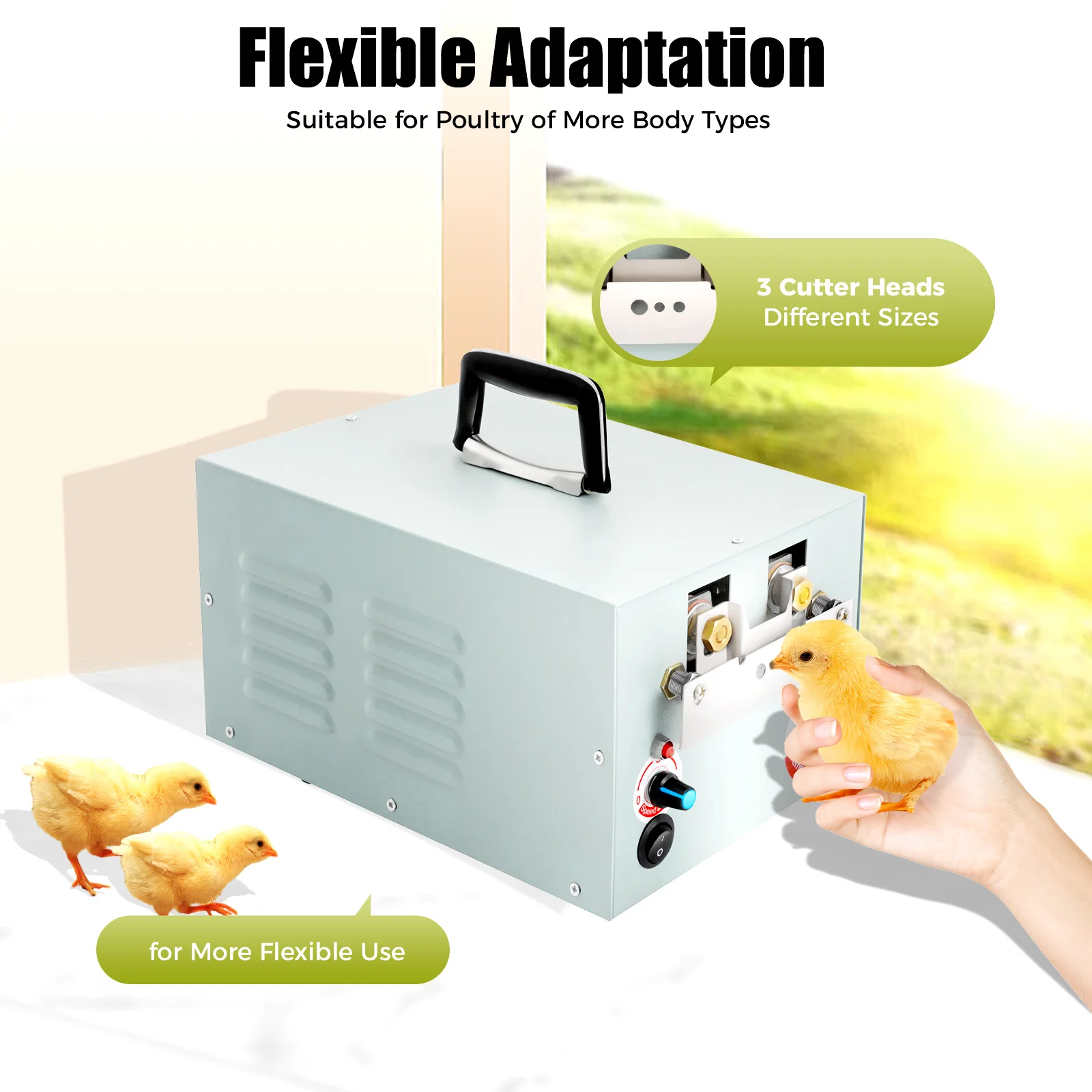 

1500-1800 Pcs/Hour High Speed Electric Debeaking Machine,Automatic Chicken Debeaking Machine, 6 Levels Temperature Adjustable