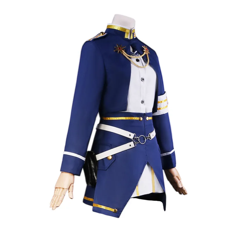 Anime 86 Eighty Six Eightysix Vladilena Milize Cosplay Costume Republic of San Magnolia Lena Halloween Blue Uniform Suit Unisex