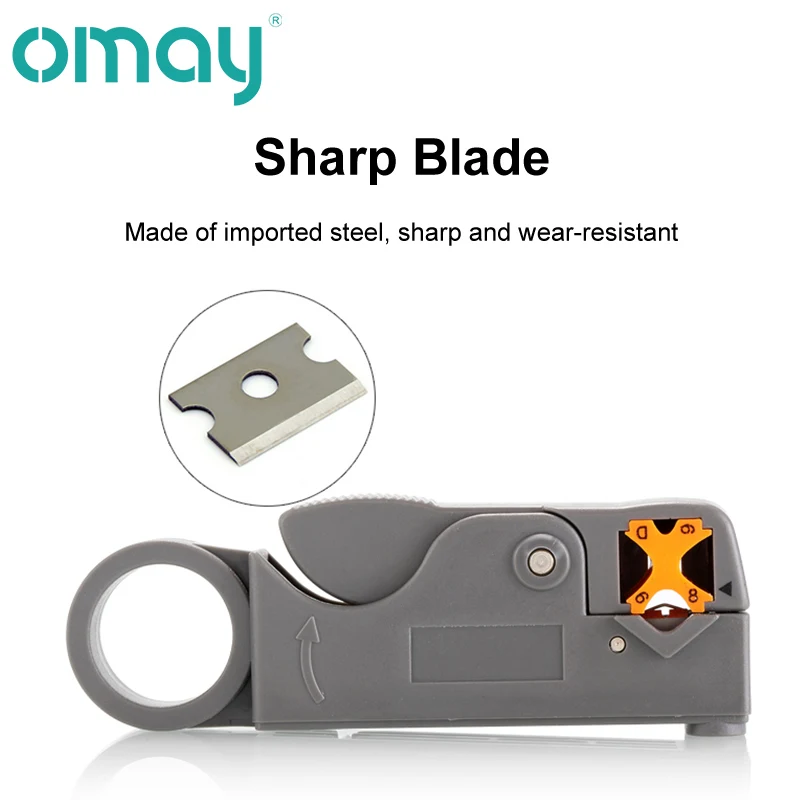 Coaxial Wire Stripper Multifunctional Wire Stripper และสายเครื่องมือตัดเครื่องมือ RG58 RG59 RG6