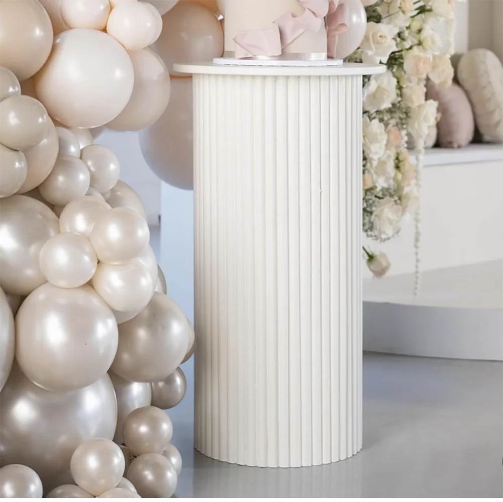 Handmade acrylic cake plinth stand cylinder pedestal display table wedding events decor for cake dessert flower riser image 2