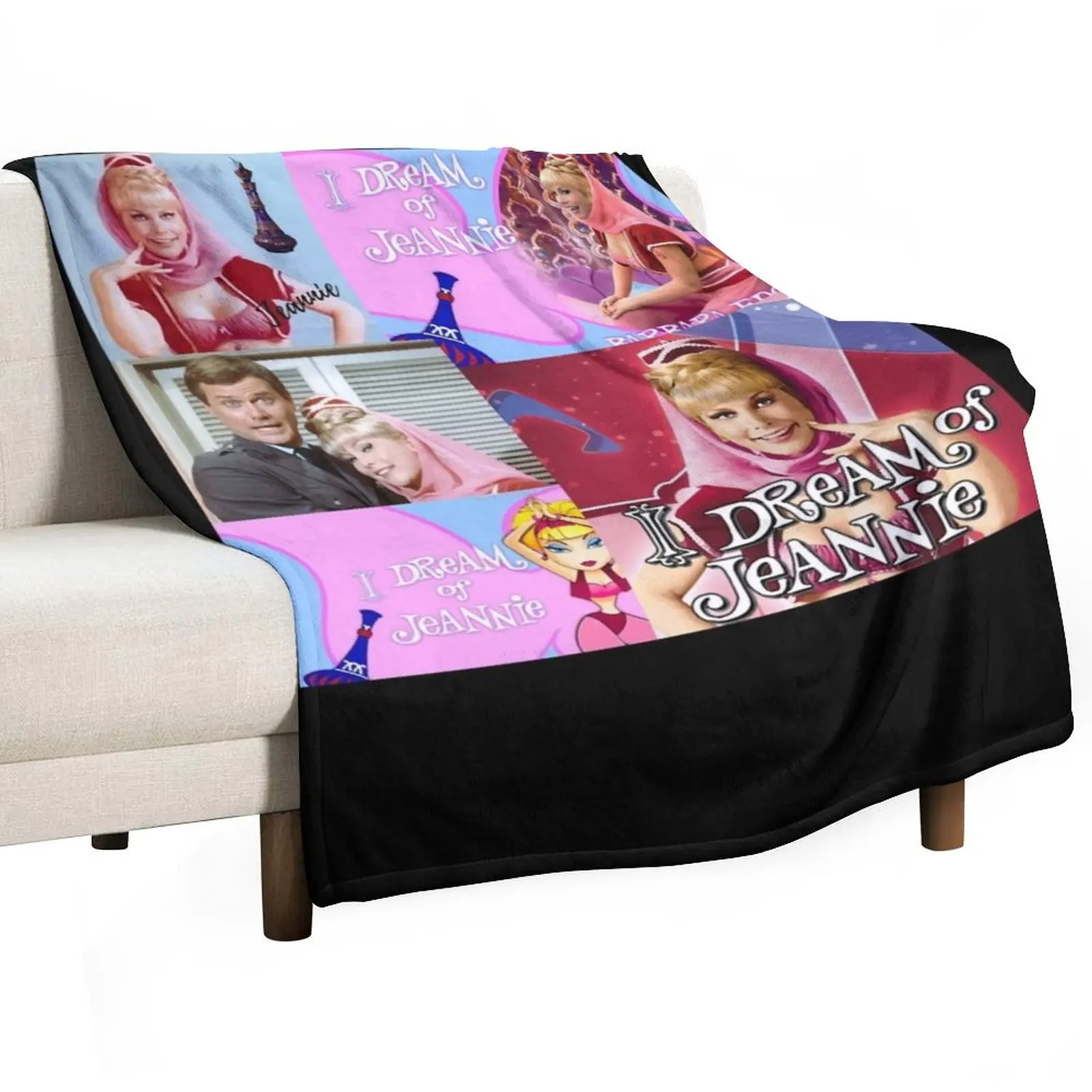 

Funny Gift For Dream of Jeannie Retro Vintage Throw Blanket Thin Furry For Baby christmas gifts Blankets