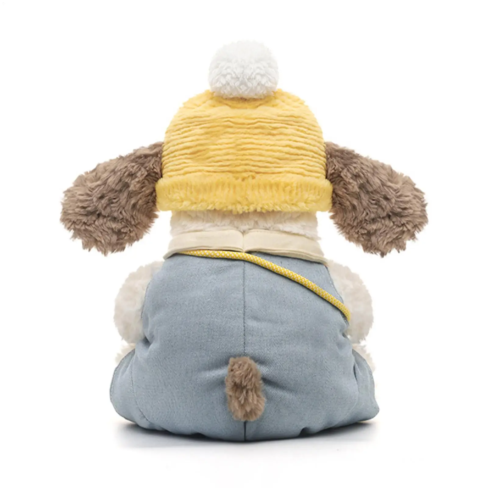12.6インチのぬいぐるみ犬、ぬいぐるみ子犬、かわいい柔らかい動物のふわふわ子犬枕、帽子をかぶった子犬、子供のおもちゃ
