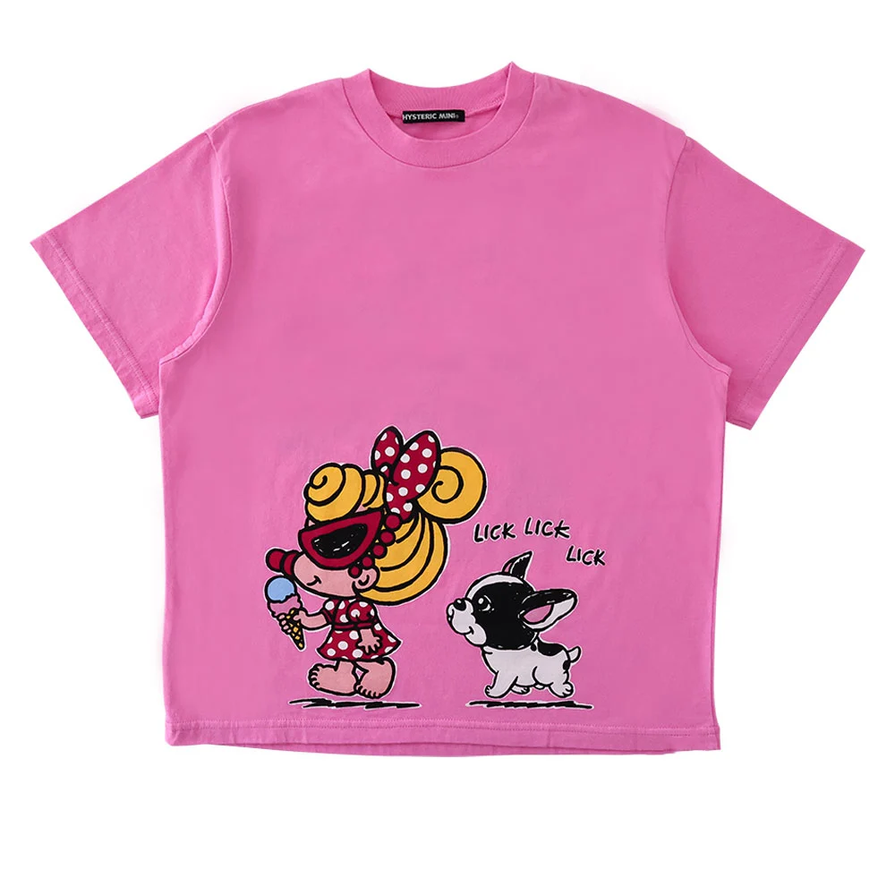 Summer Hot-Selling Black Super Pacifier Ice Cream Print Cotton Comfortable Children\'s T-Shirt Loose Versatile Boy Girl T-Shirt