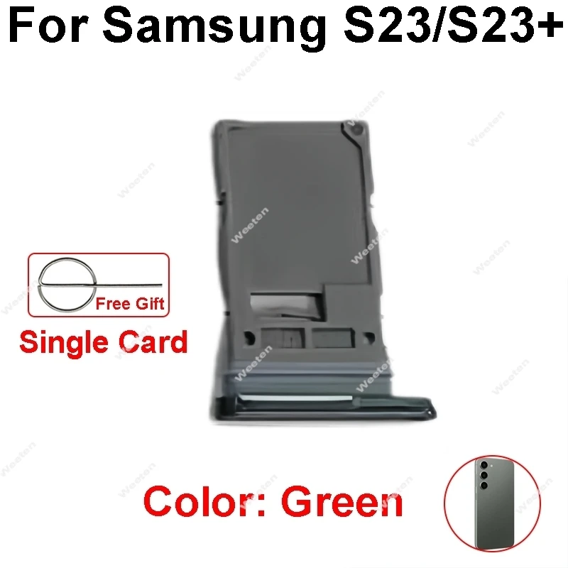 Suporte de slot para cartão sim, para samsung galaxy s23 s23 + plus s23 ultra sim leitor bandeja soquete adaptador peças de reposição