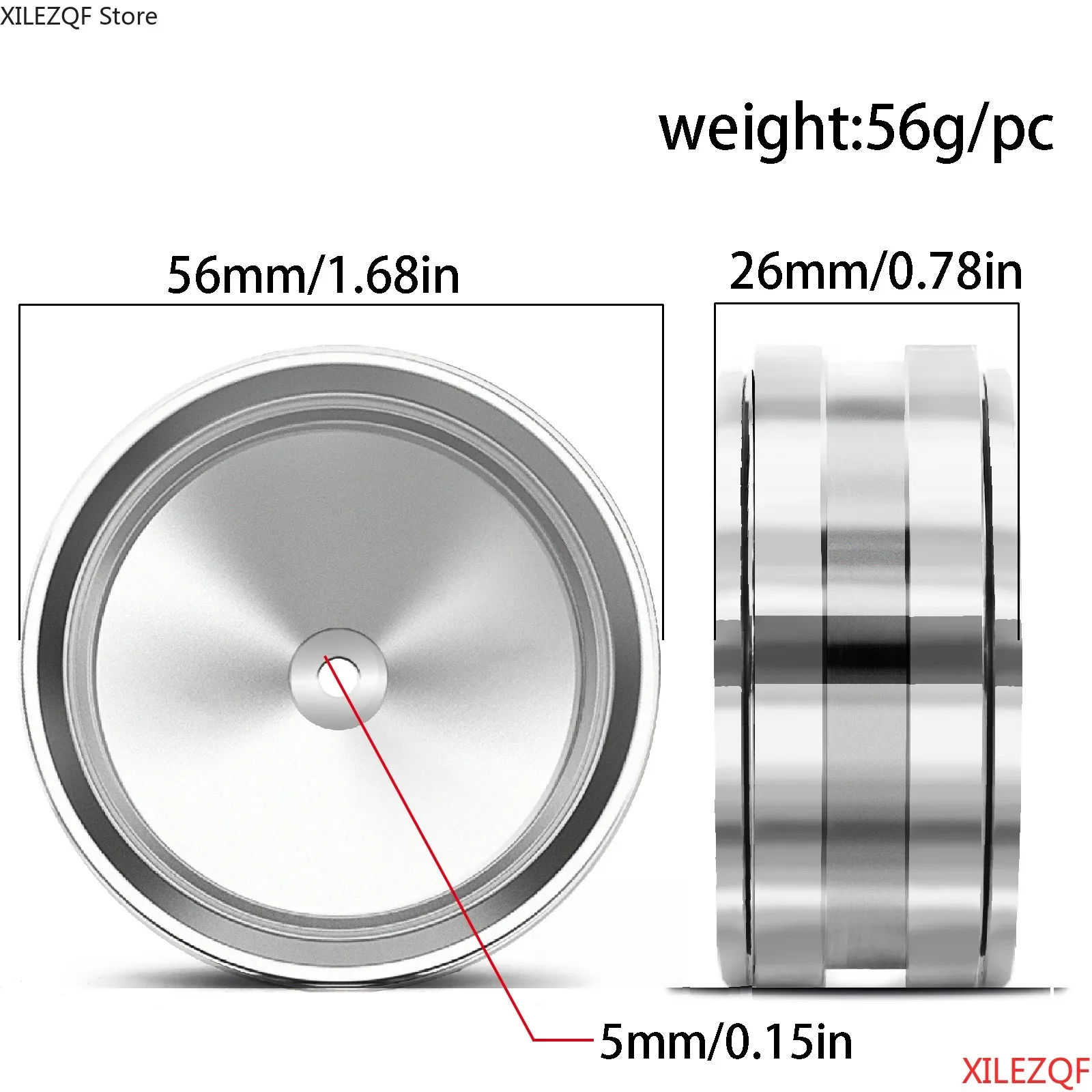 

Universal 1.9" Beadlock Wheel Set (4PCS Metal) for 1/10 Crawler - Fits Axial SCX10, TRX4, RedCat, MST
