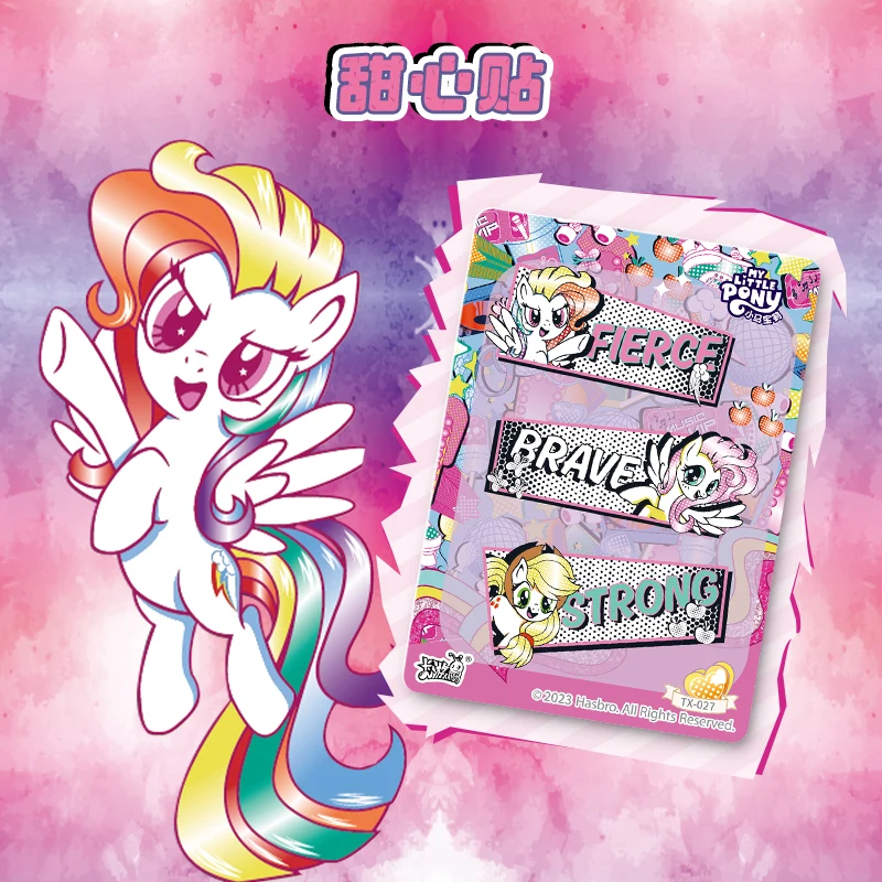 In Stock Card Game My Little Pony Joy Pack Part 1 Sweetheart Party Card Sticker Official Peripheral Collection Gift