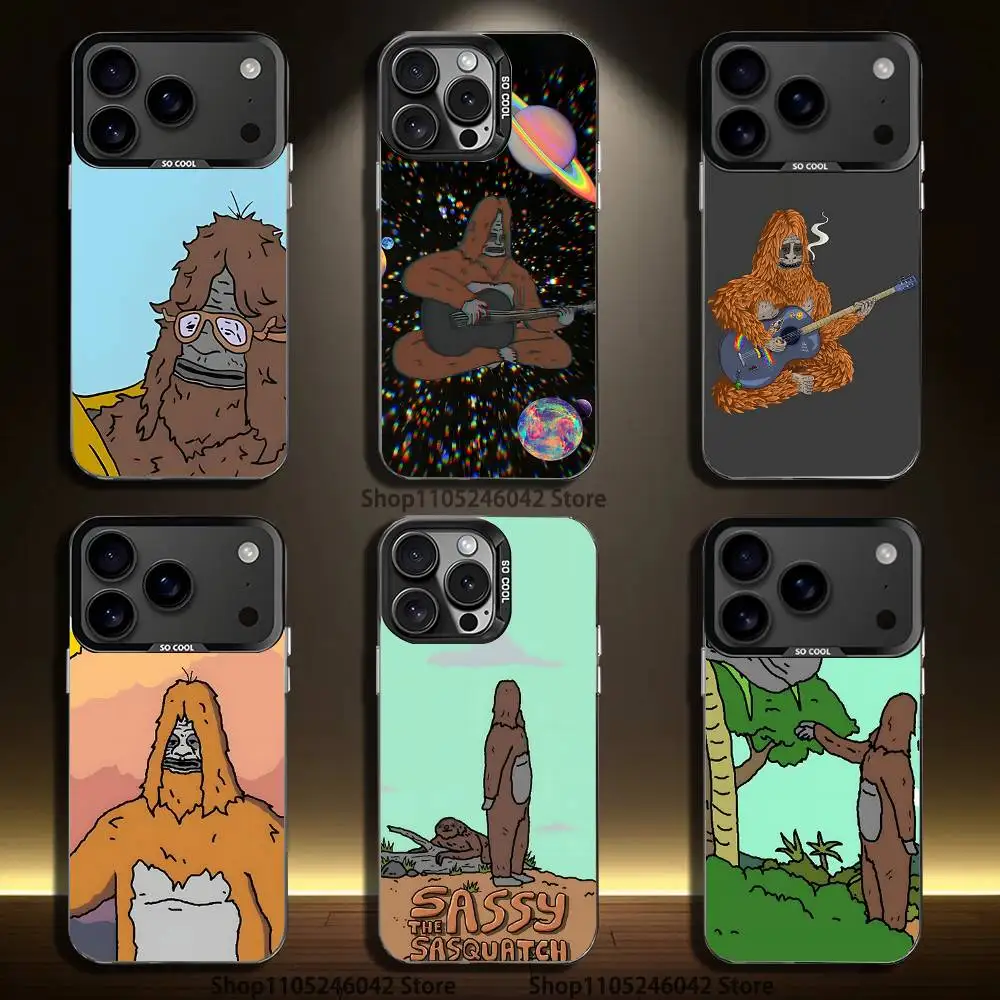 

S-Sassy The Sasquatch For Black Candy Matte Cover iPhone 17,16,15,14,13,12,11,Mini,Pro,E,SE4,XS,MAX