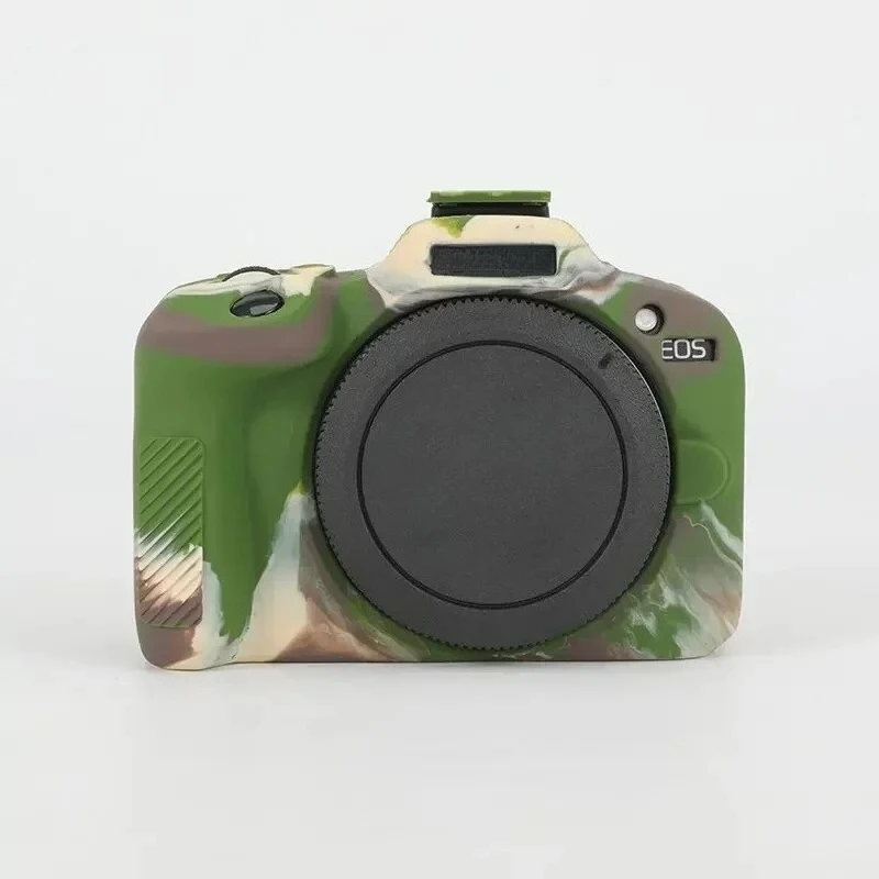 غطاء جسم حقيبة الكاميرا، لكاميرات Canon EOS R100 بدون مرآة فقط حافظة جلدية جديدة من السيليكون R100 #2