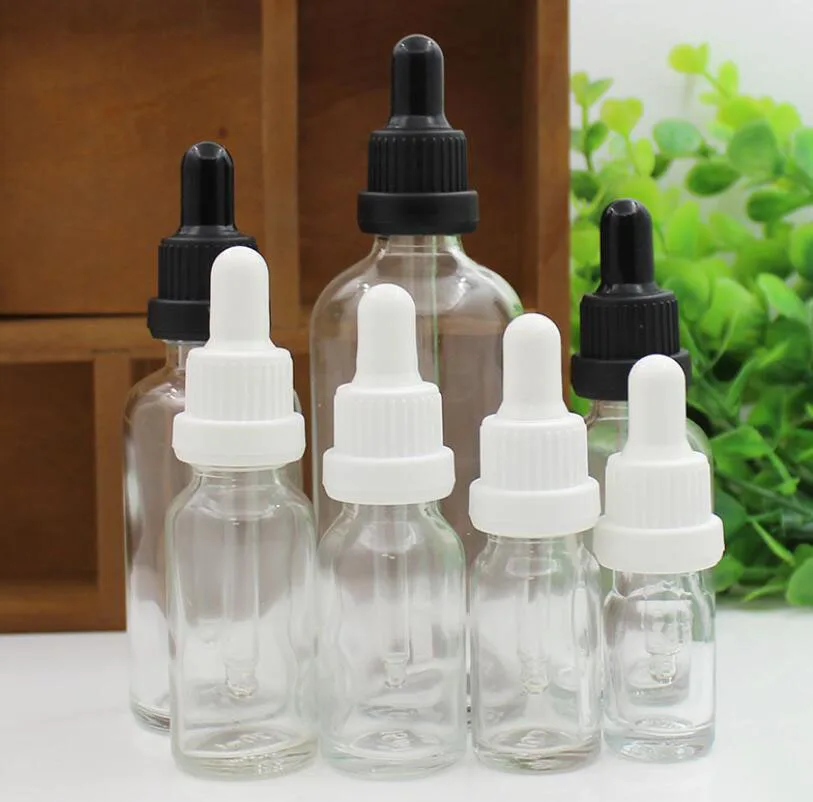 

5ml10ml15ml20ml30ml50ml100ml clear glass bottle dropper lid essential oil sample toner moisture lotion emulsion cosmetic packing