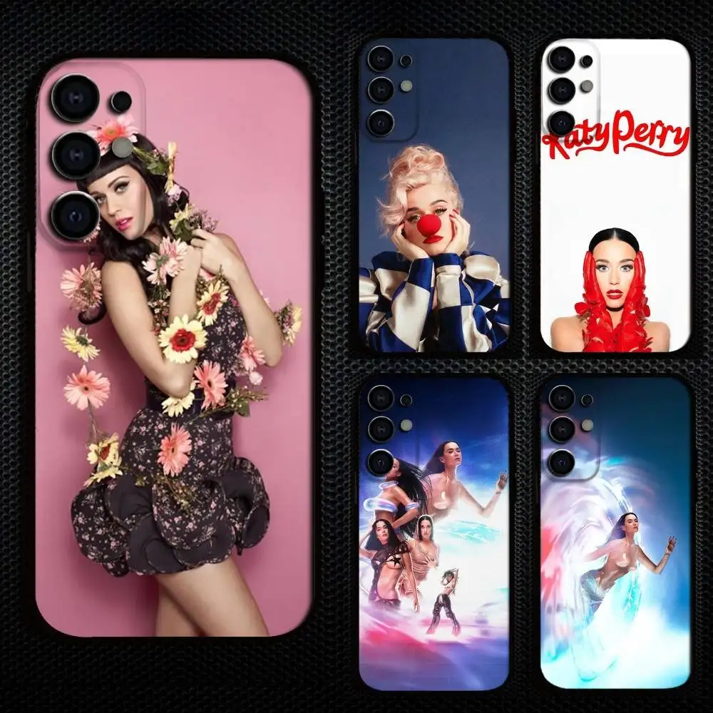

K-Katy P-Perry Singer Phone Case For Samsung S25,S24,S21,S22,S23,S30,Ultra,S20,Plus,Fe,Lite,Note,10,9,5G Black Cover