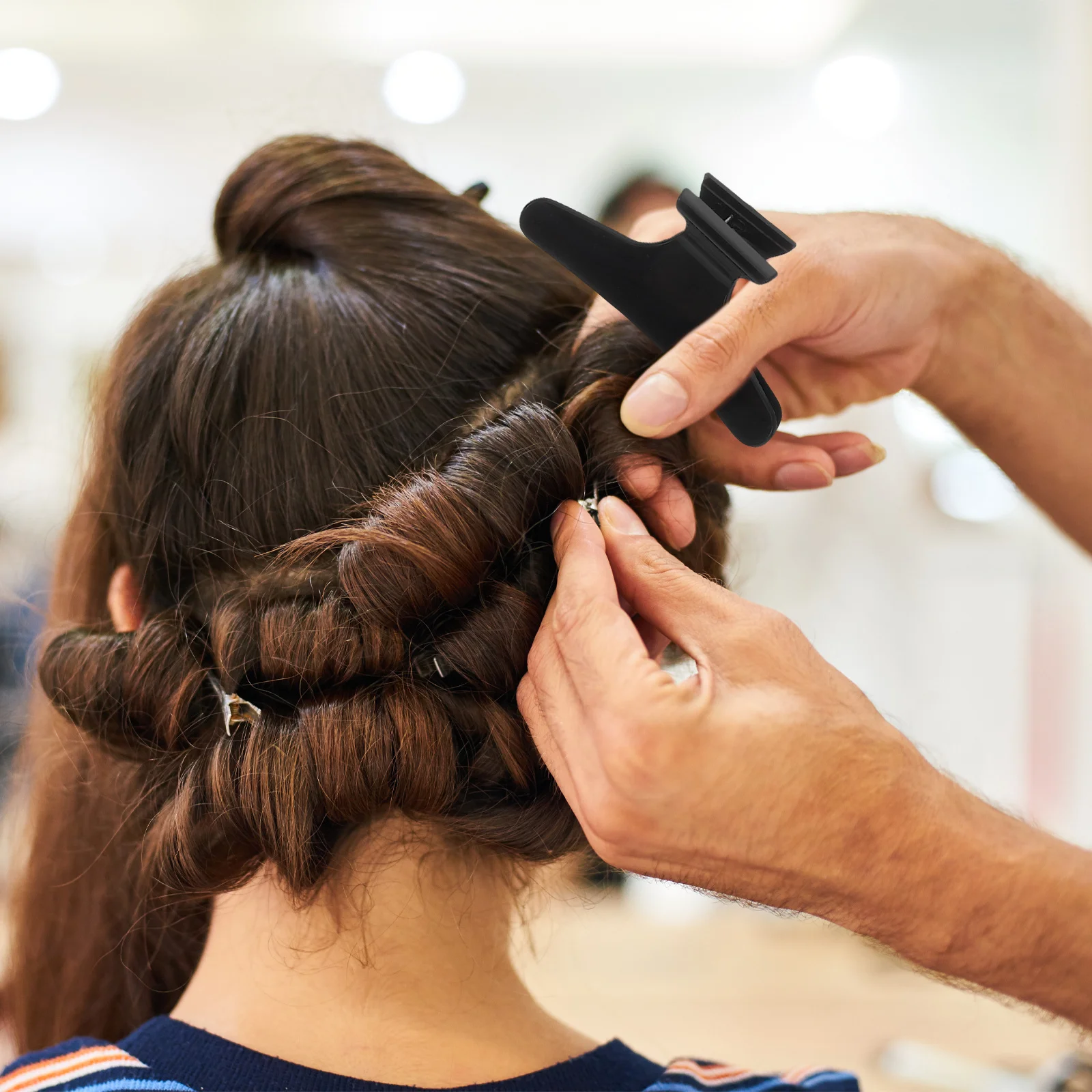 

15Pcs Hairdresser Hair Claw Clips Plastic Clamps for Salon Styling Sectioning Hair Accessories Women Use Salon Clips