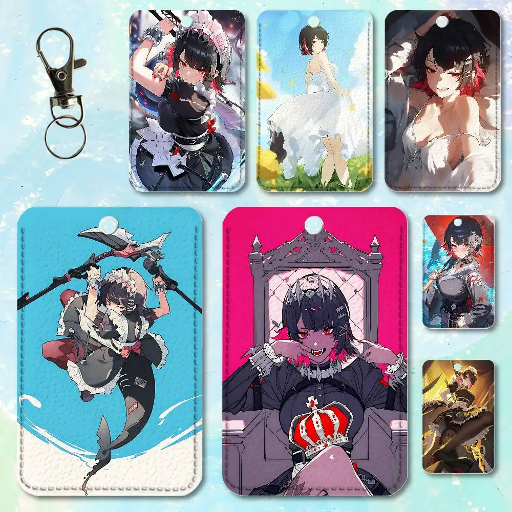 Cute E-Ellen J-Joe ZZZ Cute Cartoon Card Keychain Anime Fashion Pendant Bag ID Door Card Case Bus Card