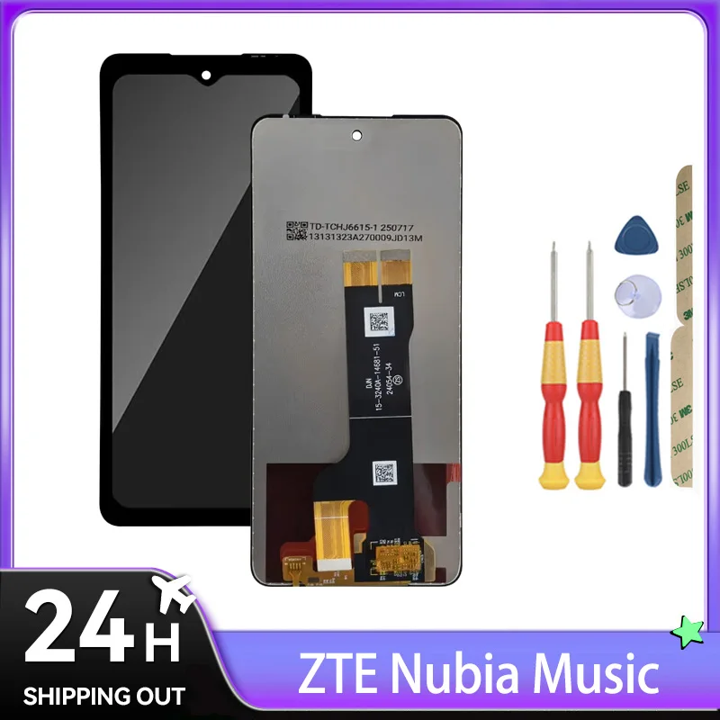 For ZTE Blade A75 5G/Nubia Music/V80 Design/V80 Pro/V80 Vita /LCD Display + Touch Screen Full Assembly Replacement Parts