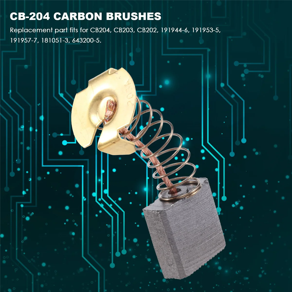 

8 упаковок угольных щеток CB-204, совместимых с Makita M9001 GA9020KD GA9020S GA9040, также заменяет 191944 -6, 191953 -5 ГОРЯЧИЙ