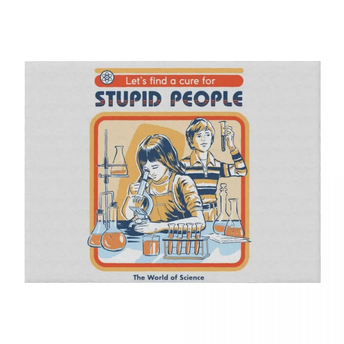 

A Cure For Stupid People Throw Blanket Fashion Sofas Hairy Personalized Gift Luxury Brand Blankets
