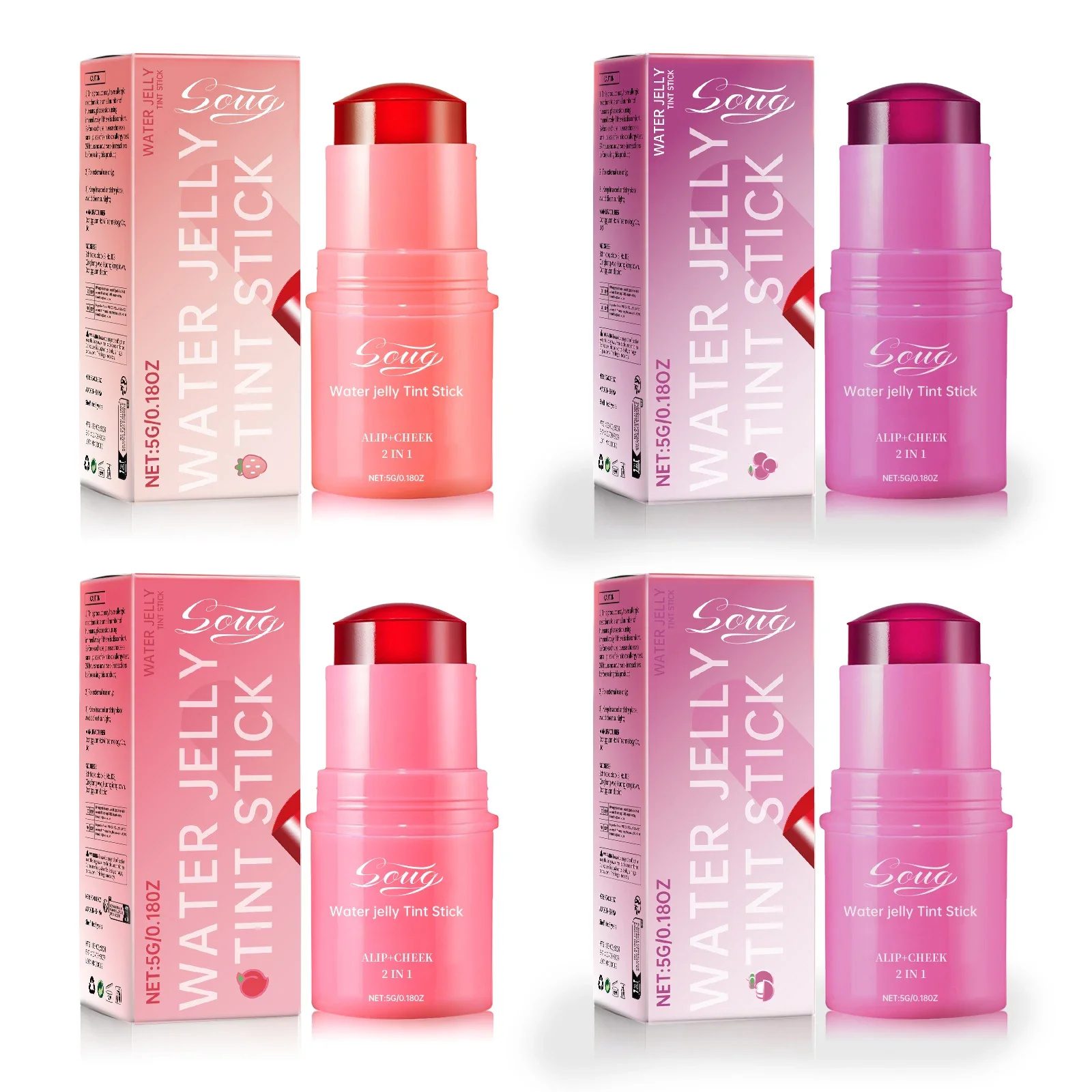 3 في 1 مسحوق أحمر الخدود مرطب أحمر الخدود عصا طويلة الأمد سطع ماتي الوجه كونتور روج أحمر الشفاه ملصق ماكياج الجمال #6