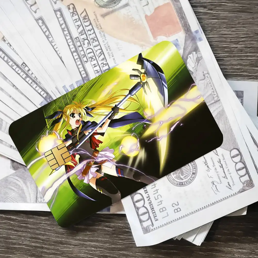 أنيمي السحرية فتاة غنائية نانوها المشارك الائتمان الجلد غطاء بطاقة ملصقات 4 قطعة فيلم حافلة تمرير الجبهة الديكور البنك الخصم