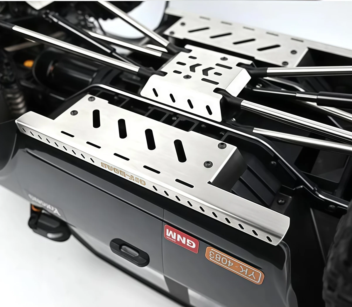 Metal Chassis Armor Skid Plate Set for YIKONG 1/8 YK4083V3 YK4082V3 RC Crawler Upgrade Parts