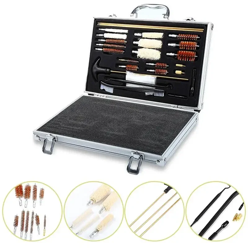 Gunsmith Tool Tactical 74PCS Universal Gun Cleaning Kit Pistol Hunting Rifle Shotgun Professional Gun Cleaning Set Brush Tool