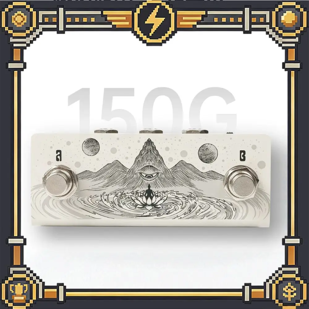 

KLOWRA Animus Dual Momentary Footswitch, 3 Mappable Output Passive Foot Controller for Guitar Multi-Effects Looper Pedal