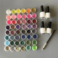 48 Colors Mini Powder Temporary Shimmer Glitter Diamond Painting for Decoration Shinning DIY Nail Tattoo Body Art Design