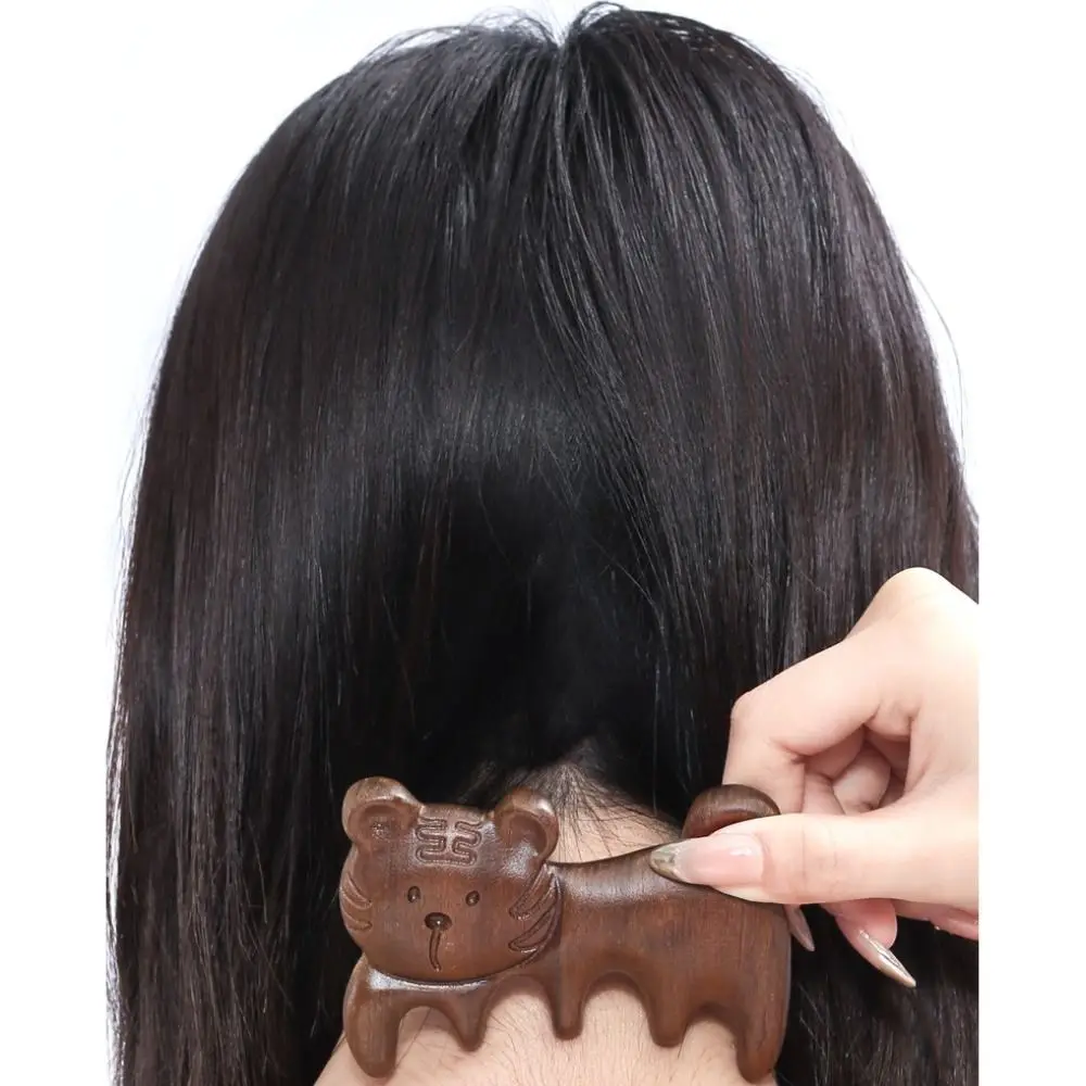 

2025 способствует кровообращению, массаж котенка, расческа с пятью когтями, мини-ручкой, расческа для здоровья, милые деревянные инструменты для снятия стресса