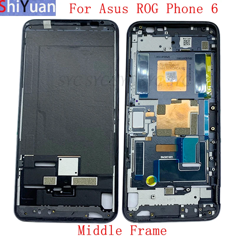 Housing Middle Frame LCD Bezel Plate For Asus ROG Phone 6 AI2201 Phone Metal LCD Frame Replacement Parts