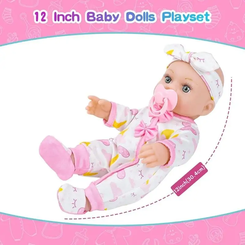 Vida 30 sala guardería muñecas consoladoras caucásicas, renacida para niños, juguete para crianza