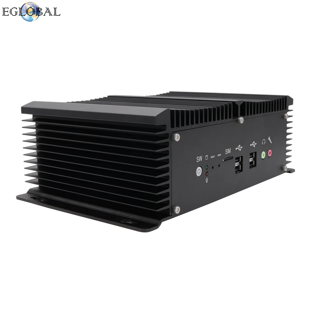 EGLOBAL Intel 8th Isabel Industriel Mini PC i7-8550U/i5-8250U 32G RAM 512G SSD Ordinateur de bureau touristes LAN touristes COM Win10/Linux PCs