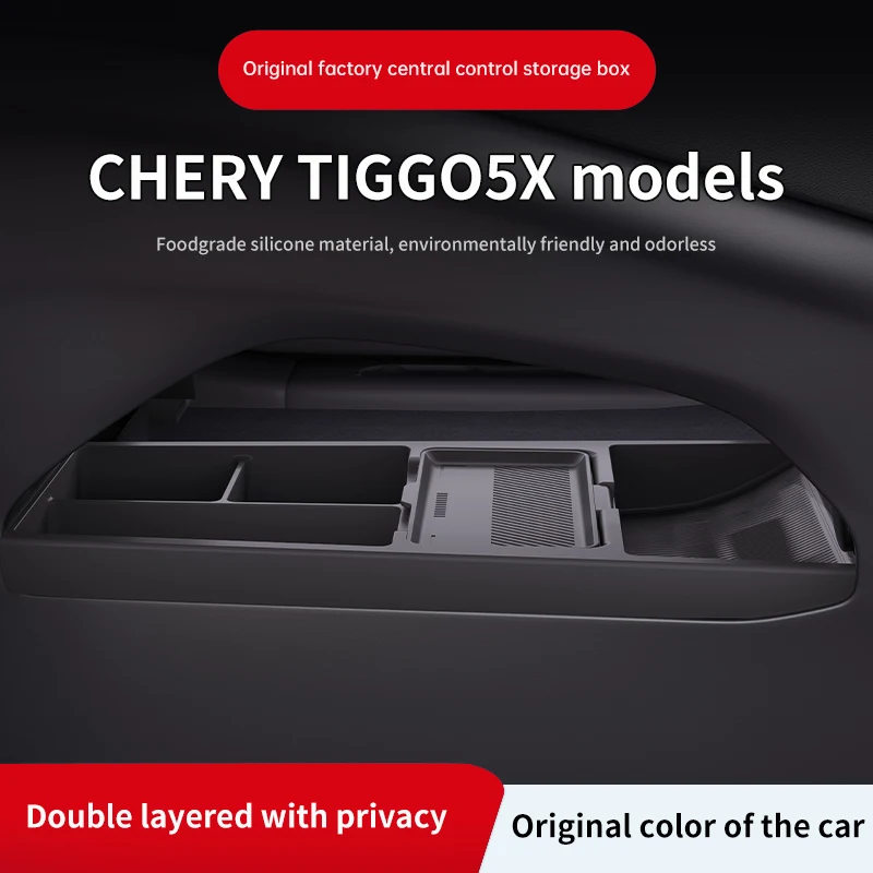 Under Console Storage Tray for Chery Tiggo 5X 2025 Neat Organizer Car Interior Space Expansion Upgrade Decor Accessories