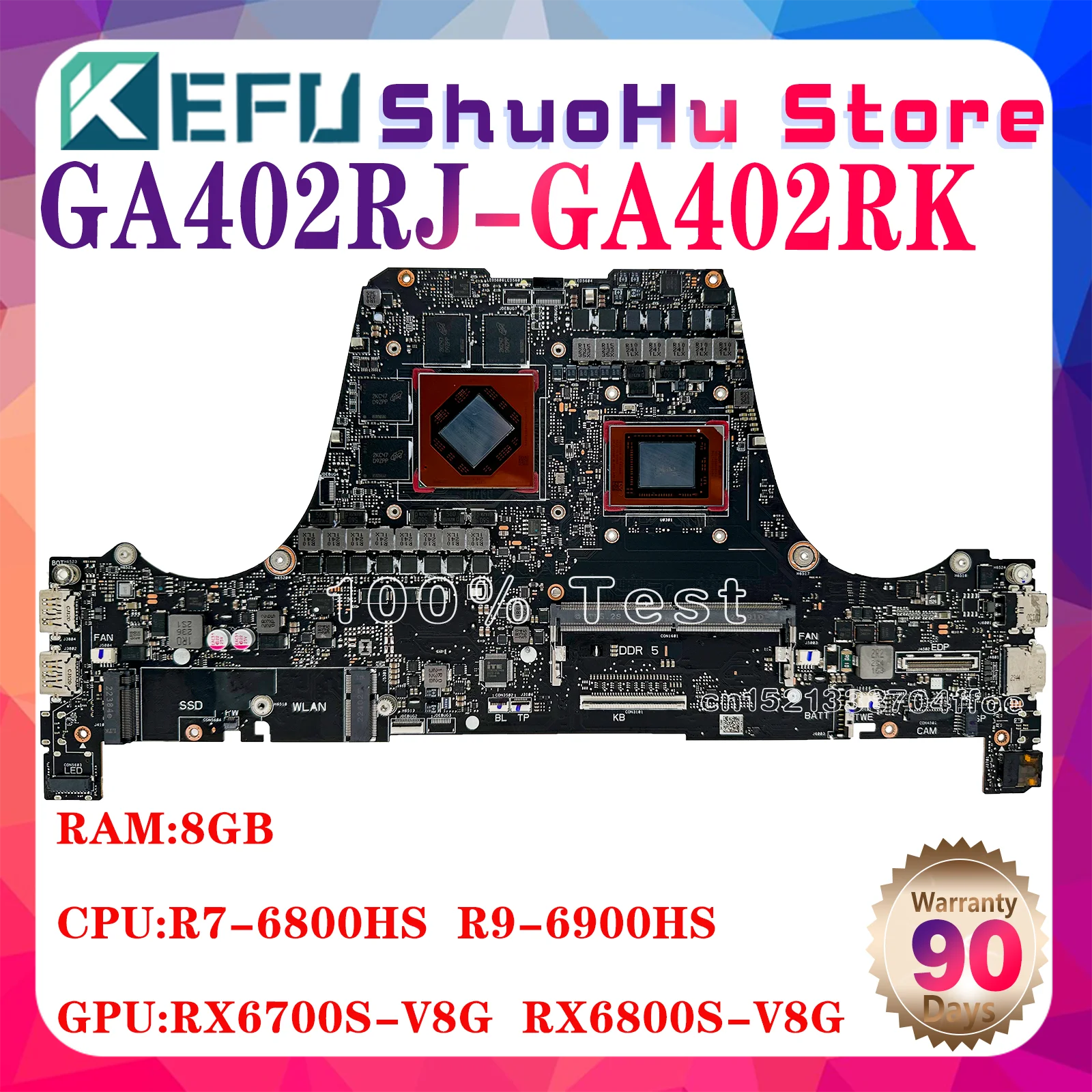 GA402RK GA402RJ Mainboard For ASUS ROG Zephyrus G14 GA402 GA402R