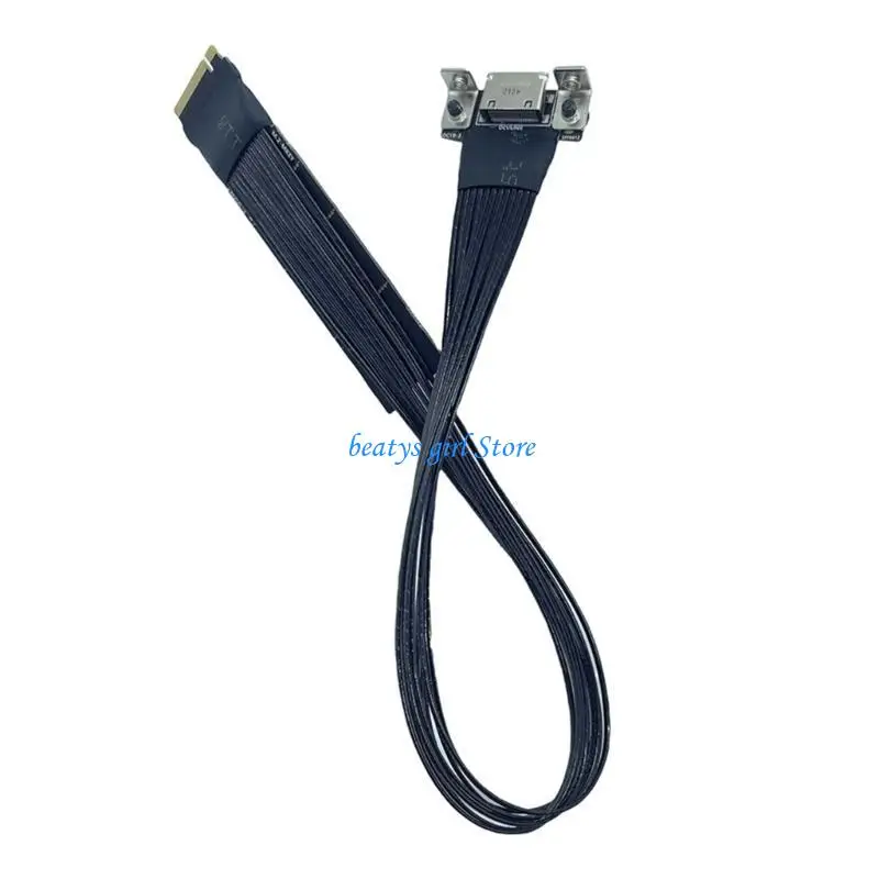 C7AB PCIe4.0 Oculink SFF 8611 M.2 to Oculink 4i Servers Super Speed Cable Data Extension Cable Adapter Cable PCIe4.0 Gen4