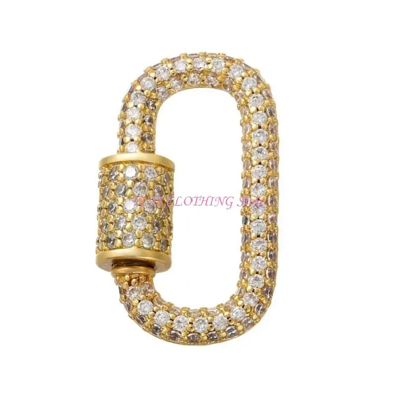 N5KF متألقة Zirconia Brooch Clasp Clasp قلادة DIY قلادة موصل #3