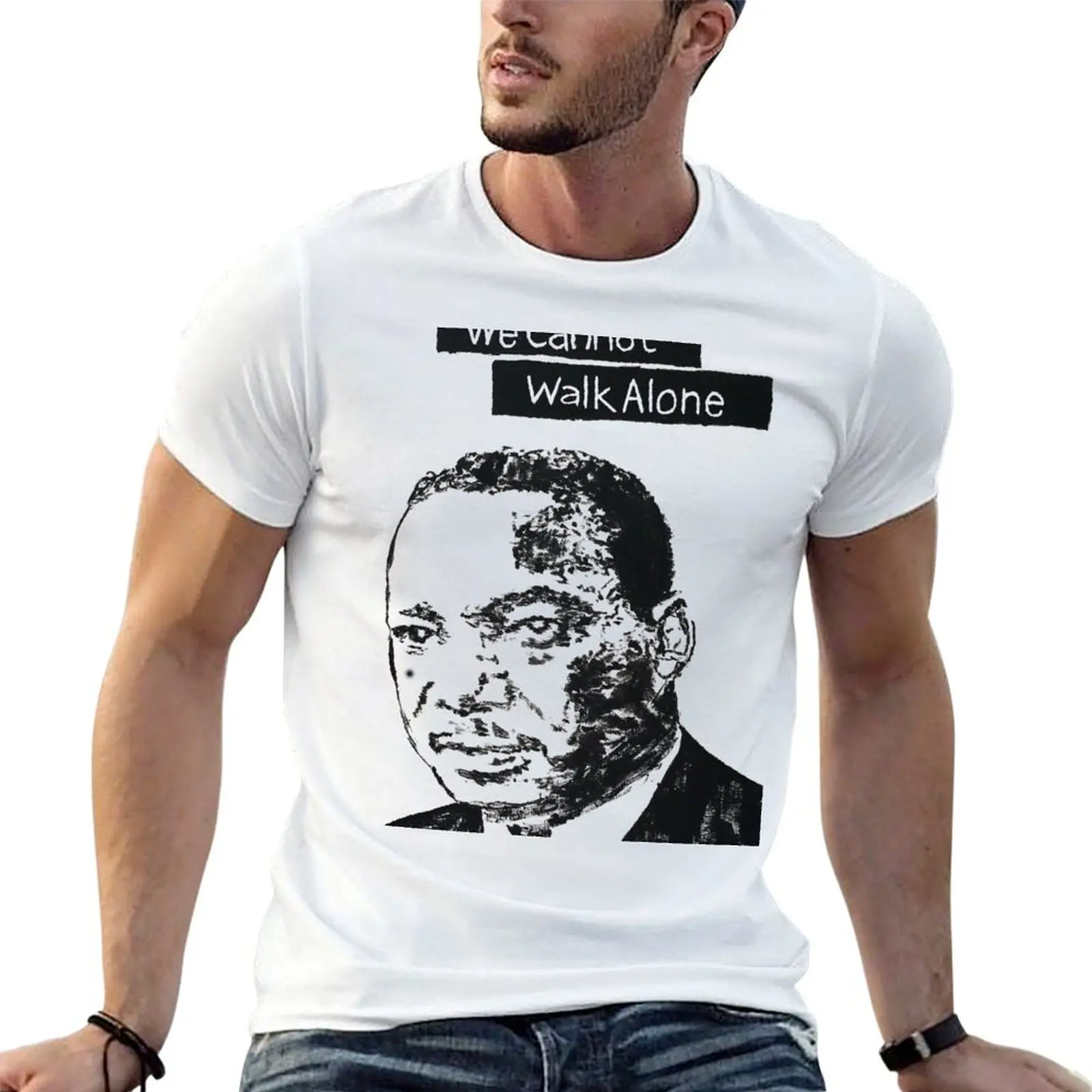 

t high anime We luxury T-Shirt Alone brand tshirt man Walk quality shirts Cannot