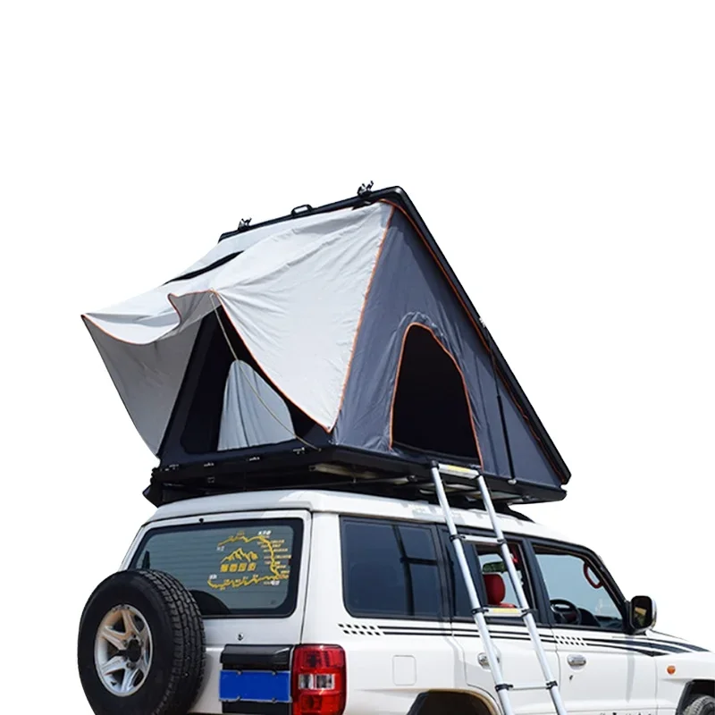 

High Quality 3 4 Person Family Outdoor Camper Fiberglass Waterproof Aluminium Shell Quick Open Car Roof Top Tent