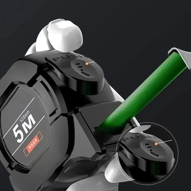 

High Precision Wear - resistant Fluorescent Self - Locking Steel Tape Measure 5/7.5/10M Metric Measuring Tools Ruler