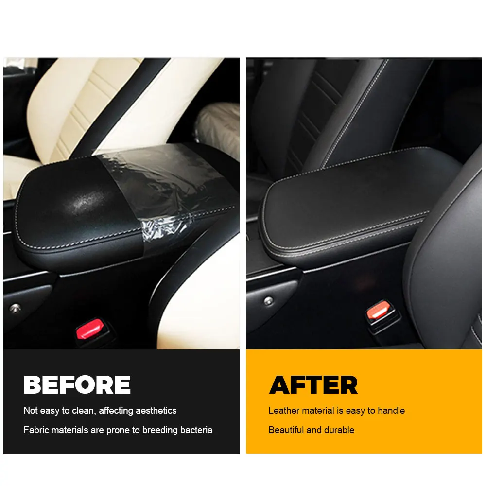 Image 5: Boîte de rangement en cuir pour accoudoir central, housse de protection et décoration pour Lexus NX 300h 200t 200, accessoires intérieurs de voiture 2015-2021