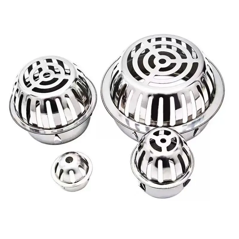 1PCS Stainless Steel Round Roof Floor Drain Outdoor Anti-Clogging Filter Convex Plug-In Design for Drainage Systems