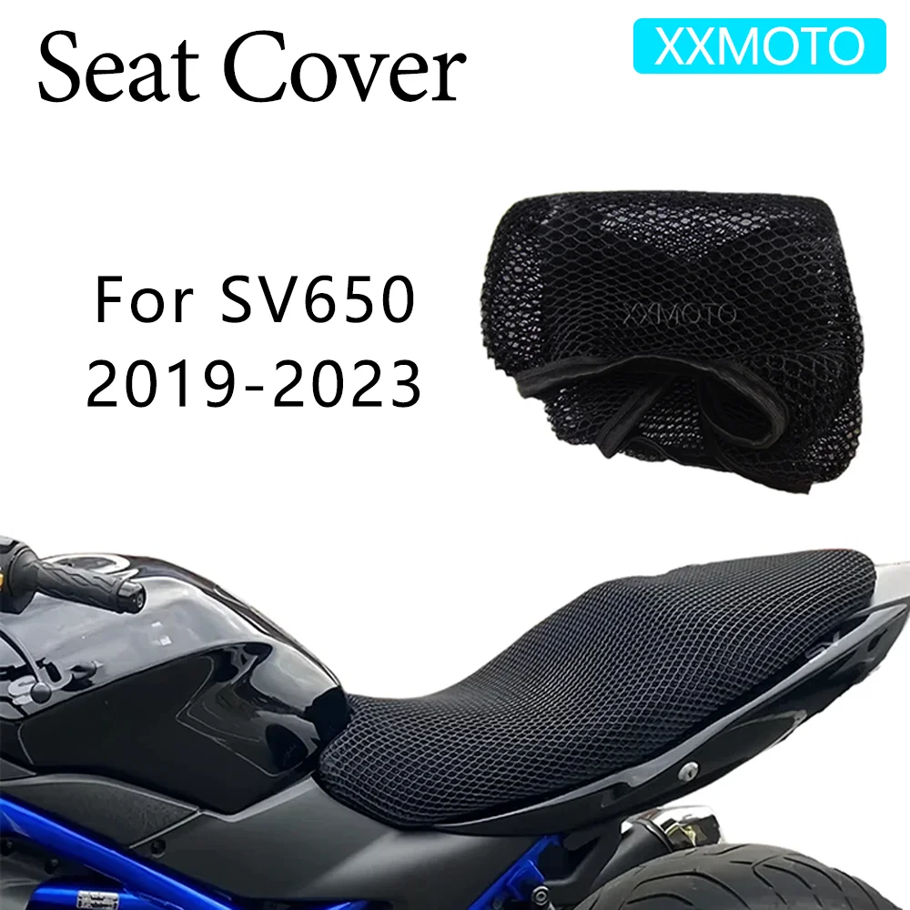 

For Suzuki SV 650 SV650 2019-2021 2022 2023 Motorcycle Seat Cover Heat Insulation 3D Mesh Breathable Non-Slip Protection Cushion