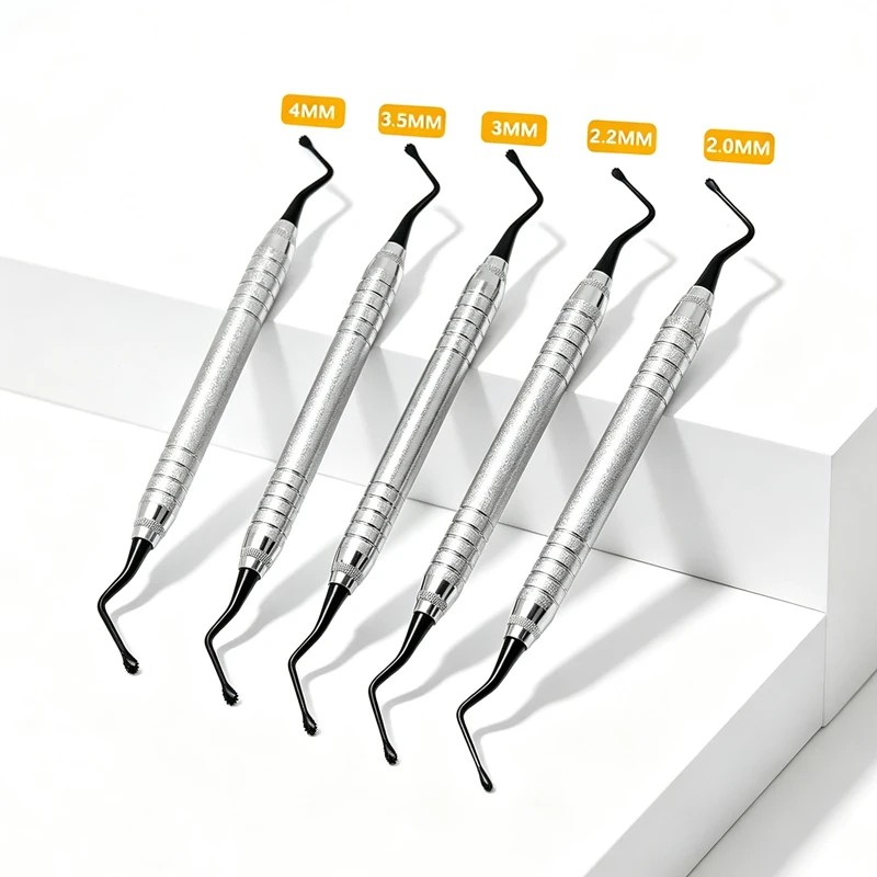 Dental Scaler Gracey Periodontal Curette Jagged Bone Curettes Perio Tooth Cleaning Tool
