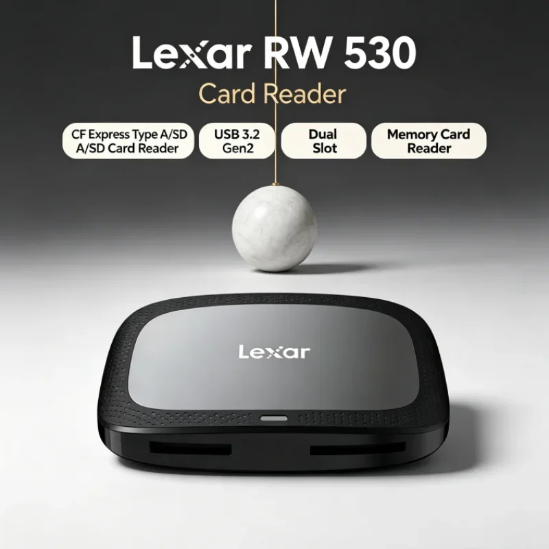 Lexar CFexpress Type A / SD Memory Card Reader Dual Slot RW530 USB 3.2 Gen2 SD Card Reader CFA Max 900MB/s