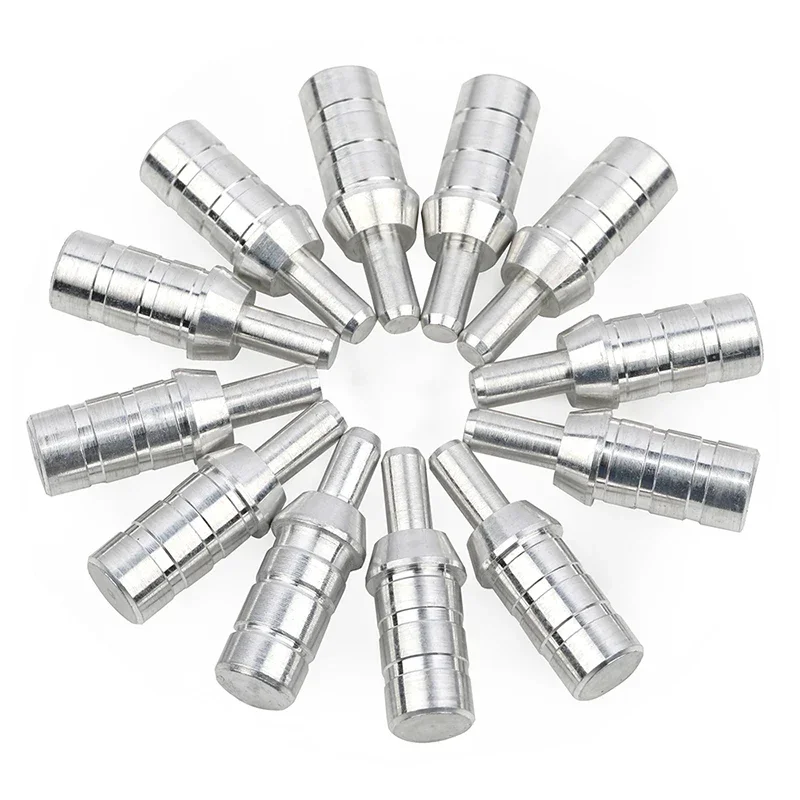 

12/24 шт., алюминиевый наконечник для стрельбы из лука, для вала стрелы ID6,2 мм, OD7,2/7,4/7,8 мм, составной изогнутый лук, стрелы, аксессуары для стрельбы